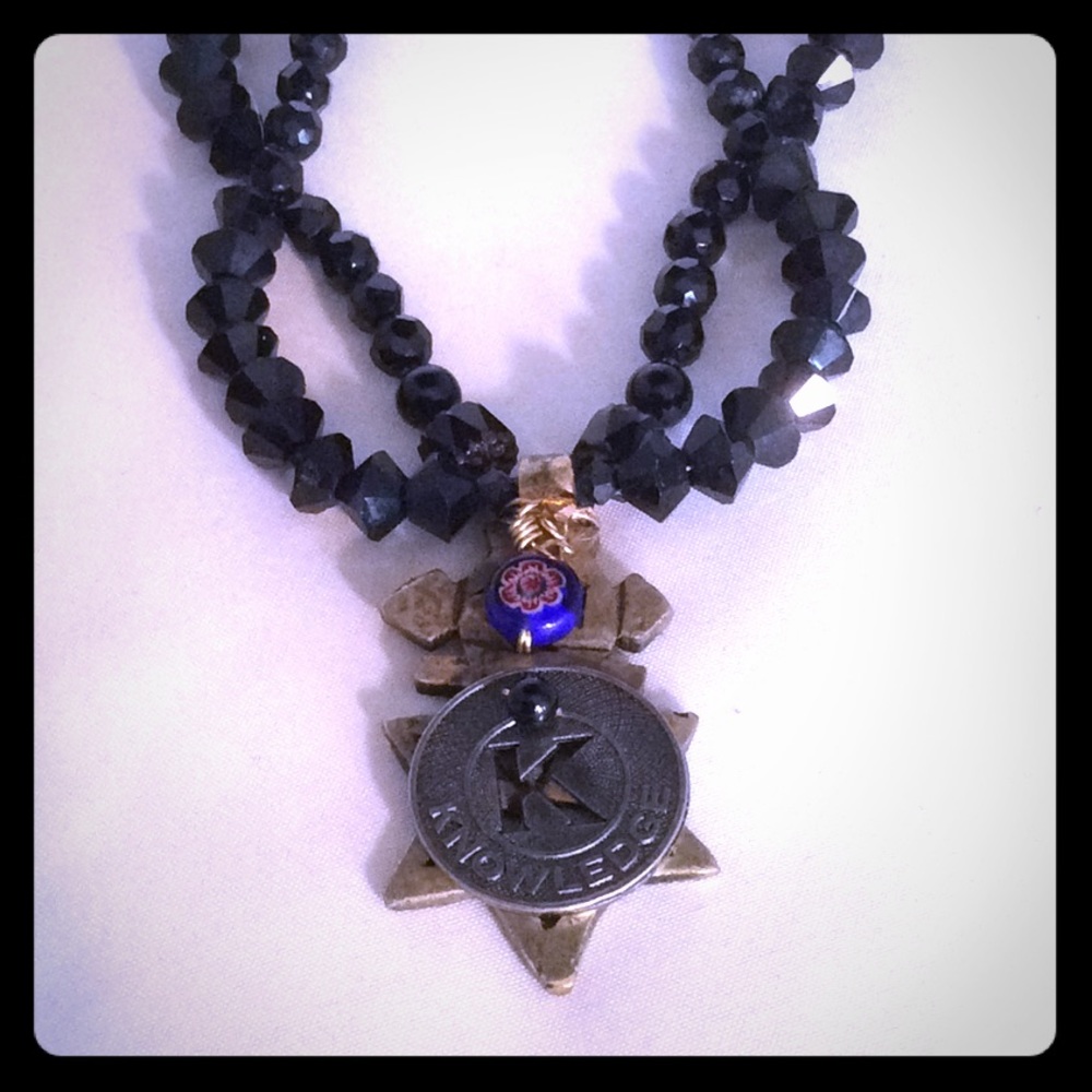 Black Swarovski & Jet Crystals on Unique Setting